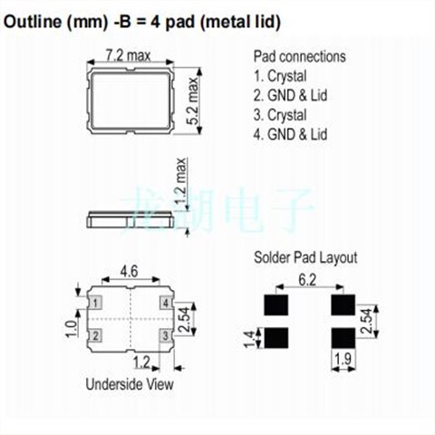 LFXTAL026380REEL,IQD晶振,12SMX-B,環保石英晶振